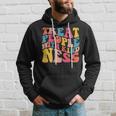 Treat People With Kindness Trendy Preppy Words On Back Hoodie Gifts for Him