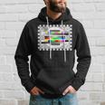 Tv Test Pattern Nerd Geek Hoodie Gifts for Him