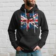 Uk Flag Anarchy Symbol Punk Rocker In 80'S Retro Hoodie Gifts for Him