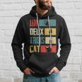 Un Deux Trois Cat Vintage French Joke Cat Lovers Hoodie Gifts for Him