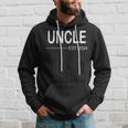 Uncle Est 2024 First Fathers Day 2024 Promoted To Uncle Men Hoodie Gifts for Him