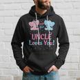 Uncle Gender Reveal Elephant Pink Or Blue Matching Family Hoodie Gifts for Him