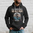 Never Underestimate An Old Man On Skis Old Man Ski Hoodie Gifts for Him