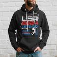 Usa 2024 United States American Sport 2024 Volleyball Hoodie Gifts for Him