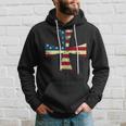 Usa Flag Knights Templar Maltese Cross Silhouette Hoodie Gifts for Him
