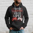 V Is For Video Games Valentine Gamer Valentines Day Boy Hoodie Gifts for Him