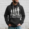 Vater Evolution Silhouette Papa Evolution Kapuzenpullover Geschenke für Ihn