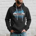 Vintage Chicago Illinois Flag Skyline Women Hoodie Gifts for Him