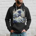 Vintage Japonés Tatuaje Arte Kanagawa La Gran Ola Sudadera Regalos para él