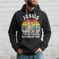 Vintage Jesus The Ultimate Deadlifter Gym Bodybuliding Hoodie Gifts for Him