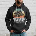 Vintage Monster Truck Are My Jam Retro Sunset Cool Engines Hoodie Geschenke für Ihn
