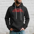 Vintage Red Formula Racing Lovers Silhouette Race Car Fan Hoodie Gifts for Him