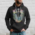Vintage Retro 80S Rock & Roll Music Electric Guitar Wings Hoodie Gifts for Him