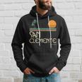 Vintage San Clemente California Sunset Palms Hoodie Gifts for Him