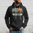 Vintage St Louis Missouri Downtown Skyline Retro 70S Hoodie Gifts for Him