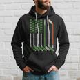Vintage St Patrick Day Ice Hockey American Flag Saint Pattys Hoodie Gifts for Him