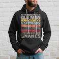 Vintage Never Underestimate An Old Man Who Loves Snakes Cute Hoodie Gifts for Him