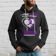 I Wear Purple For Myself Lupus Awareness Purple Ribbon Hoodie Gifts for Him