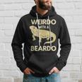 Weirdo With A Beardo Bearded Dragon Lizard Hoodie Gifts for Him