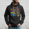 Why Fit In When You Were Born To Stand Out Autism Rainbow Hoodie Gifts for Him