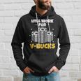 Will Work For Bucks V Gaming For Rpg Gamers Youth Hoodie Gifts for Him