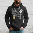 Yellow Labrador Retriever Dog Love Lab Drawing Saying Hoodie Gifts for Him
