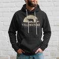 Yellowstone National Park Distressed Vintage Style Hoodie Gifts for Him
