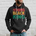 Young Black King African American Black Heritage Afro Boys Hoodie Gifts for Him