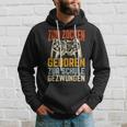 Zum Zocken Geboren Zur Schule Gezwungen Gamer Kapuzenpullover Geschenke für Ihn