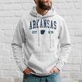 Arkansas Map 1836 Vintage Souvenirs Arkansas Hoodie Gifts for Him