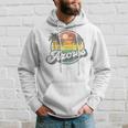 Azores Portugal Island Vacation Palm Trees Retro Beach Hoodie Gifts for Him