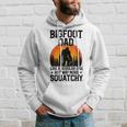 Bigfoot Dad Retro Papa Squatchintage Sasquatchatertag Kapuzenpullover Geschenke für Ihn