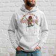 Can't Catch Me Merry Christmas Boy Skateboarding Gingerbread Hoodie Gifts for Him