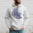 Cat Witch Moon Kitty Cats Purple Moonchild Hoodie Gifts for Him