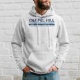 Chapel Hill North Carolina Vintage Three Stripe Weathered Hoodie Gifts for Him