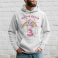 Children's Ich Bin Schon 3 Unicorn White Hoodie Geschenke für Ihn