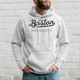 Classic Retro Vintage Boston Massachusetts Usa Hoodie Gifts for Him