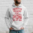 Distressed Monster Trucks Are My Jam Race Day Red Vintage Hoodie Gifts for Him