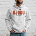 Distressed Team Njoku Proud Family Surname Last Name Hoodie Gifts for Him