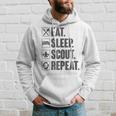 Eat Sleep Scout Repeat Scouting Lover Hoodie Gifts for Him