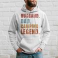 Ehemann Papa Camping Legende Raglan Kapuzenpullover Geschenke für Ihn