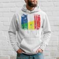 France Senegal Flags Half Senegalese French Roots Vintage Hoodie Gifts for Him