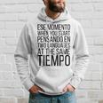 Bilingual English Español Spanish Ingles Spanglish Gray Kapuzenpullover Geschenke für Ihn