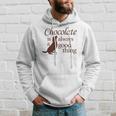 Chocolate Good Thing Labrador Lab Dog Hoodie Gifts for Him