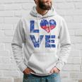 Haiti Vintage Love Heart Flag Haitian Flag Day Hoodie Gifts for Him