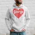 I Heart George First Names And Hearts I Love George Hoodie Gifts for Him