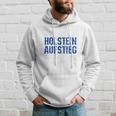 Holstein Football Kicken Fan Kiel Stadium Blue Gray Kapuzenpullover Geschenke für Ihn