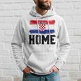 Home Kroatienintage Distressed Weltreisender Kapuzenpullover Geschenke für Ihn