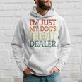 I'm Just My Dog's Treat Dealer Retro Vintage Dog Lover Hoodie Gifts for Him