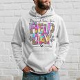 I'm Just Here For Field Day Leopard Tie Dye Happy Field Day Hoodie Gifts for Him